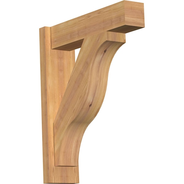 Ekena Millwork Funston Block Smooth Outlooker, Western Red Cedar, 5 1/2"W x 20"D x 24"H OUT06X20X24FST05SWR - main